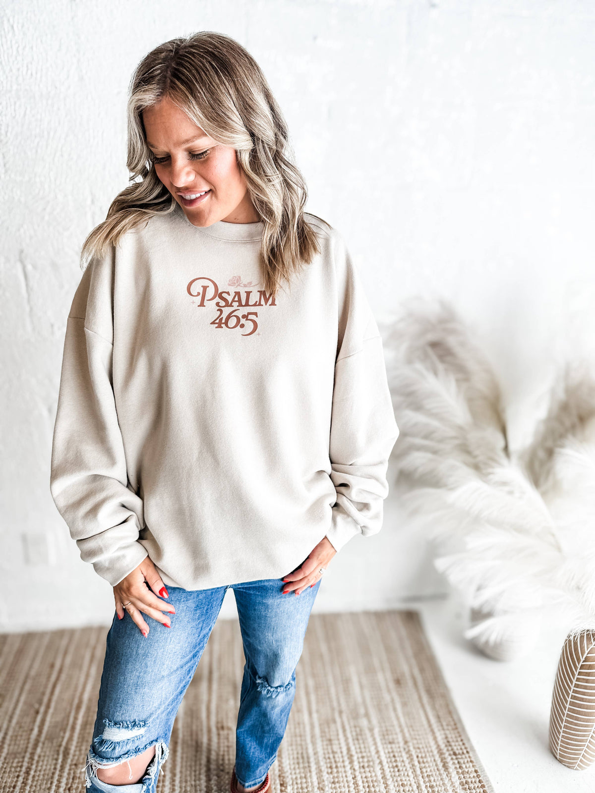 God is Within Her, She will Not Fail Sweatshirt