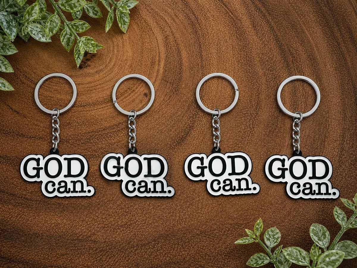 God Can Keychain