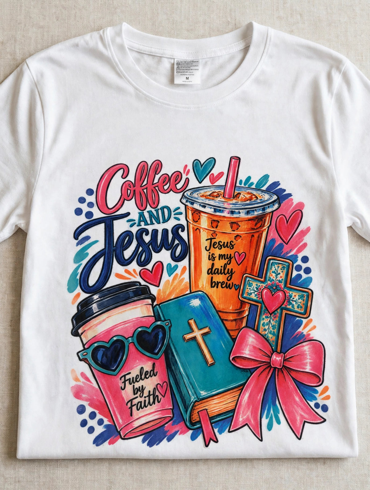 Coffee & Jesus Graphic Tee ☕✝️