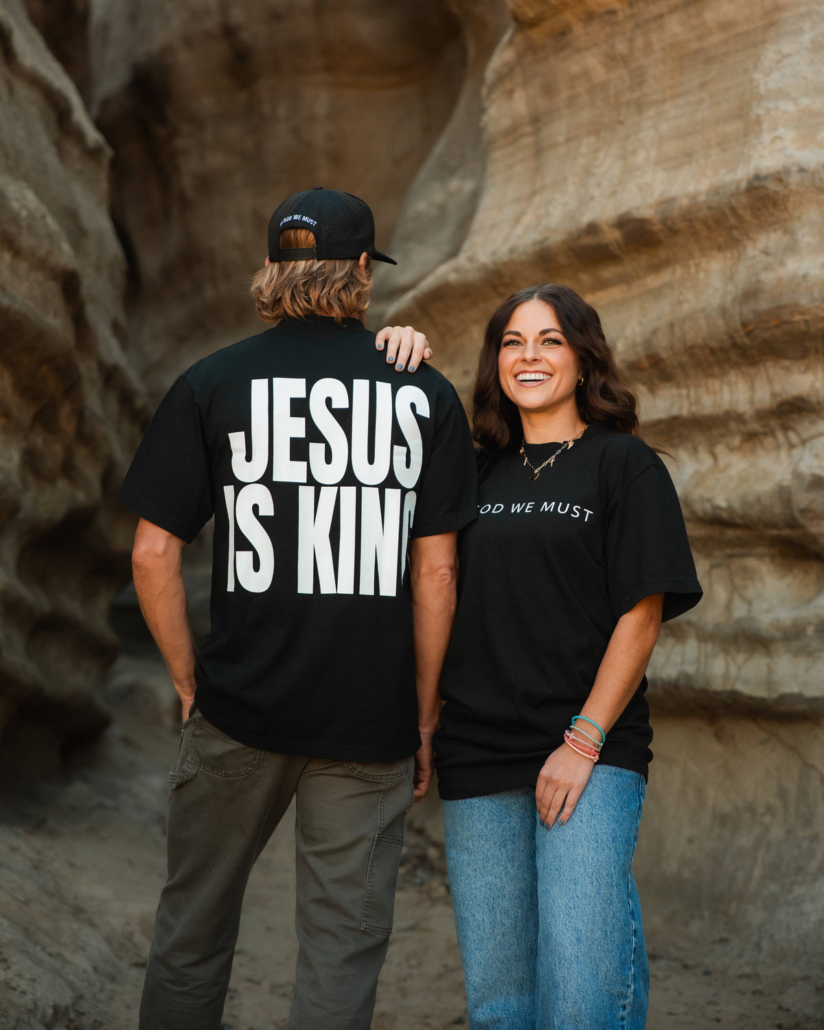 'Jesus is King' Black Tee