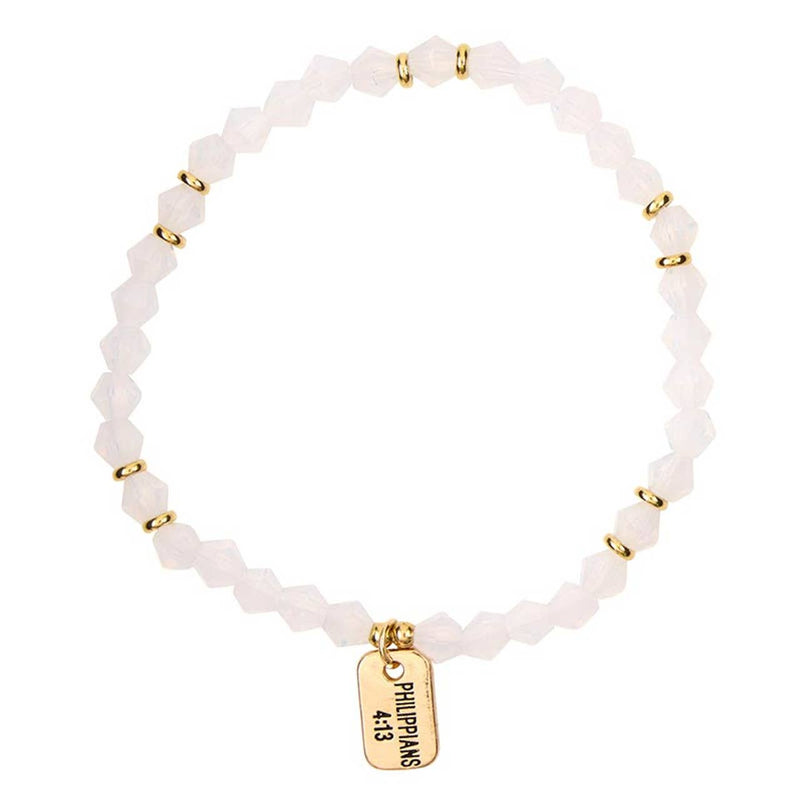 Purposeful Promises Glass Bead Scripture Bracelet ✝️✨