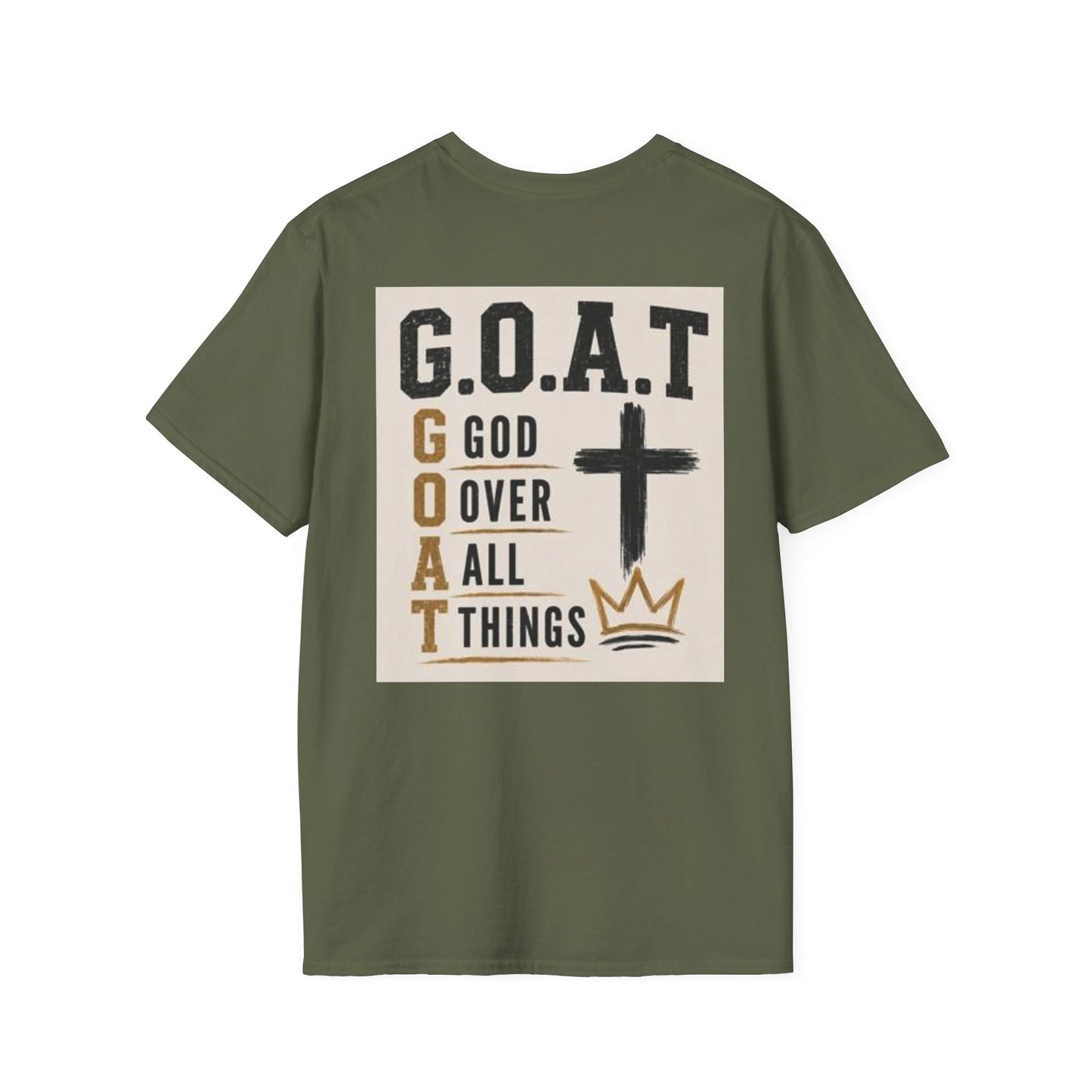 G.O.A.T. – God Over All Things Christian Graphic T-Shirt