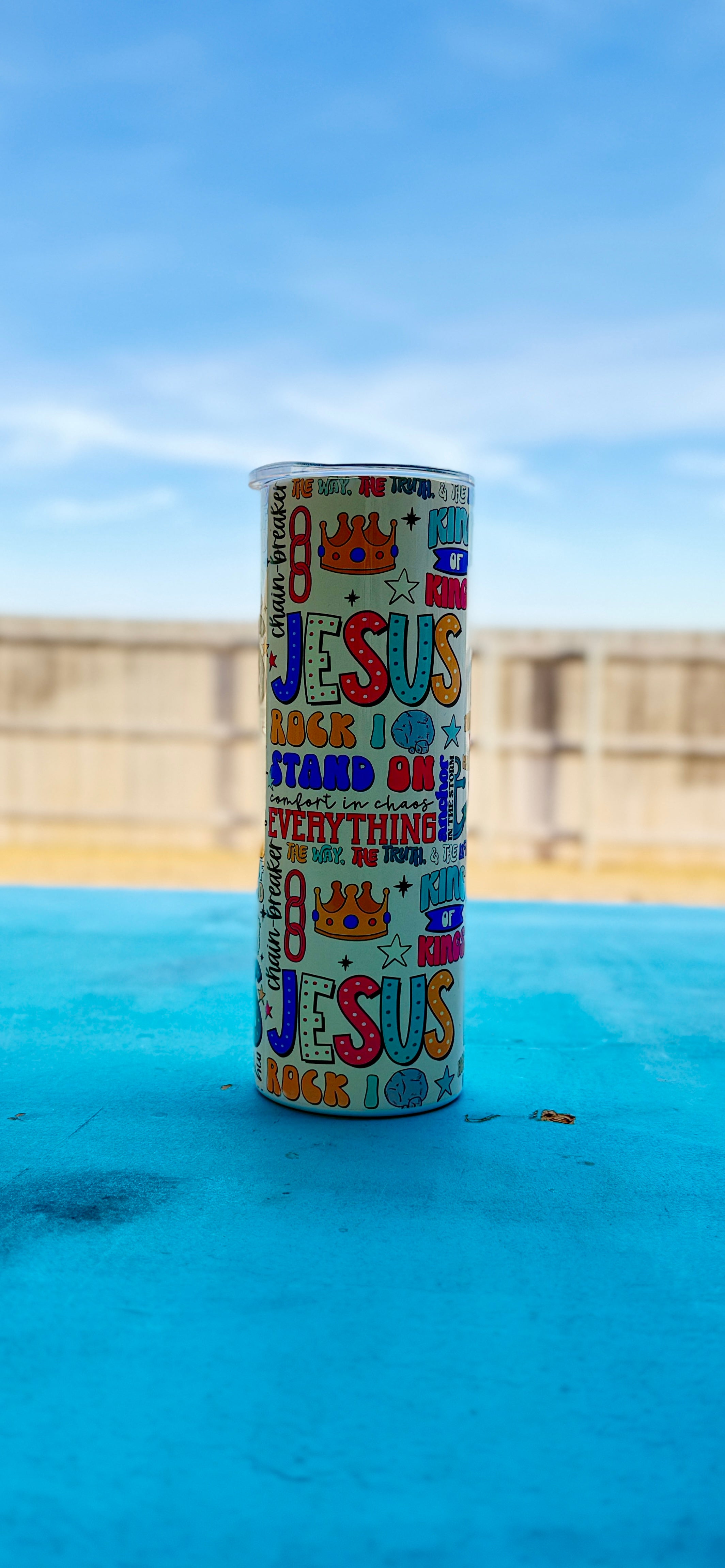 Jesus is King 20oz Skinny Tumbler