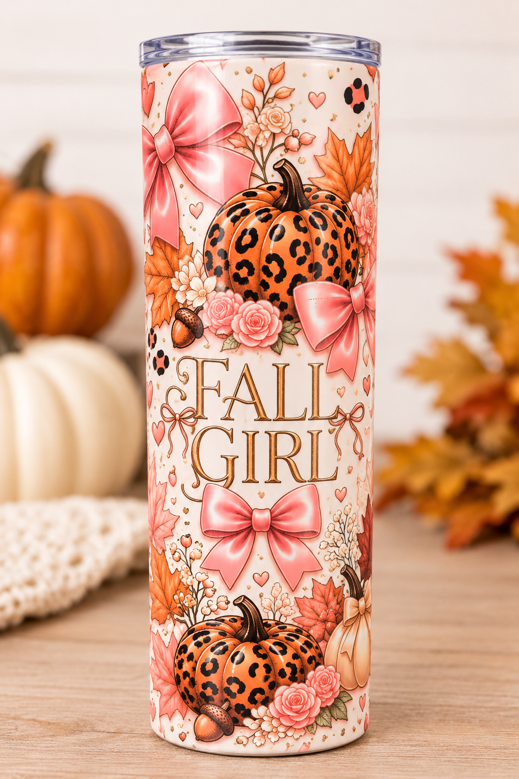 Fall Girl 20oz Skinny Tumbler 🎀