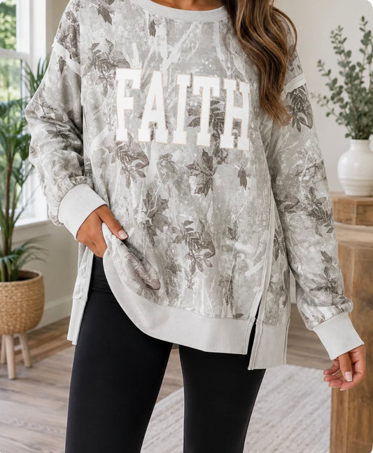 Faith Embroidered Sweatshirt
