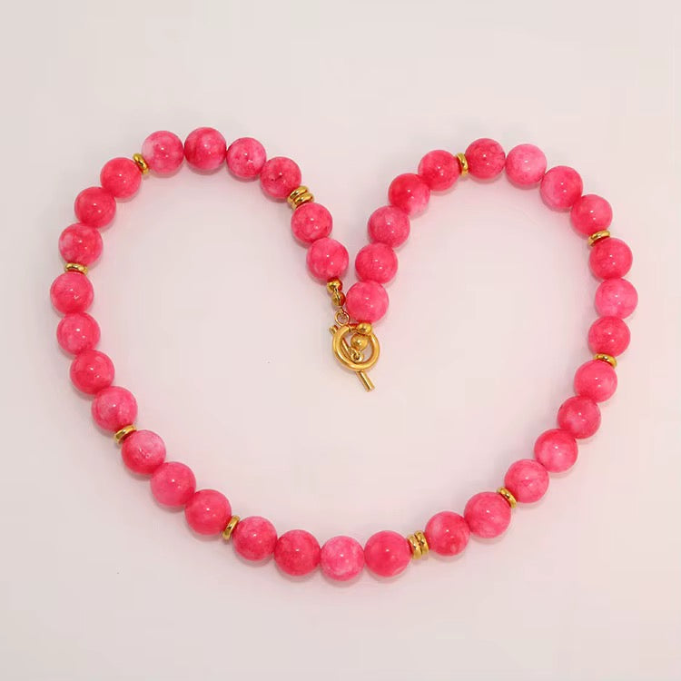 Color Pop Jade Choker Necklace RTS