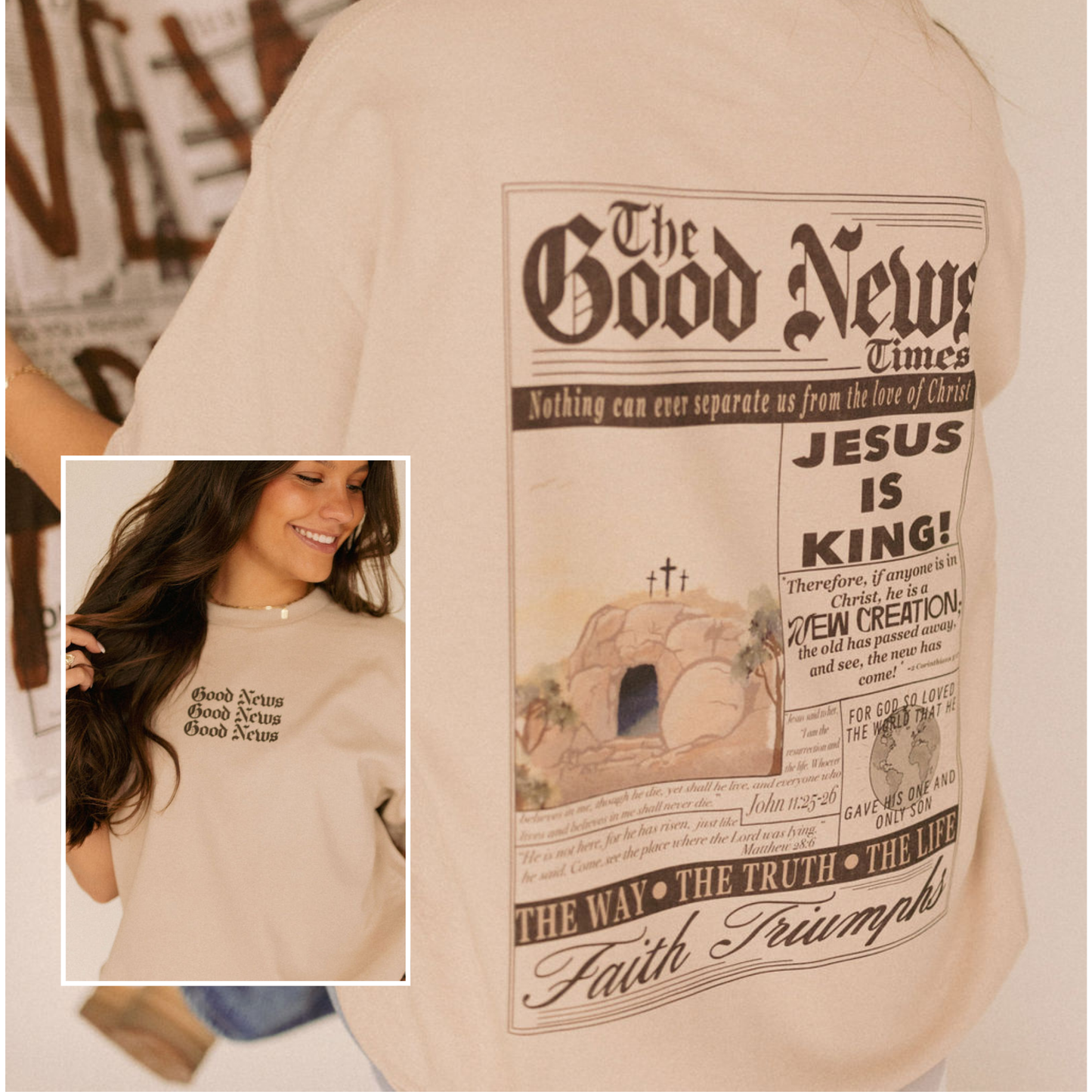 The Good News Easter Graphic